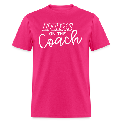 "Dibs on the Couch" Classic T-Shirt - fuchsia