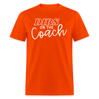 "Dibs on the Couch" Classic T-Shirt - orange